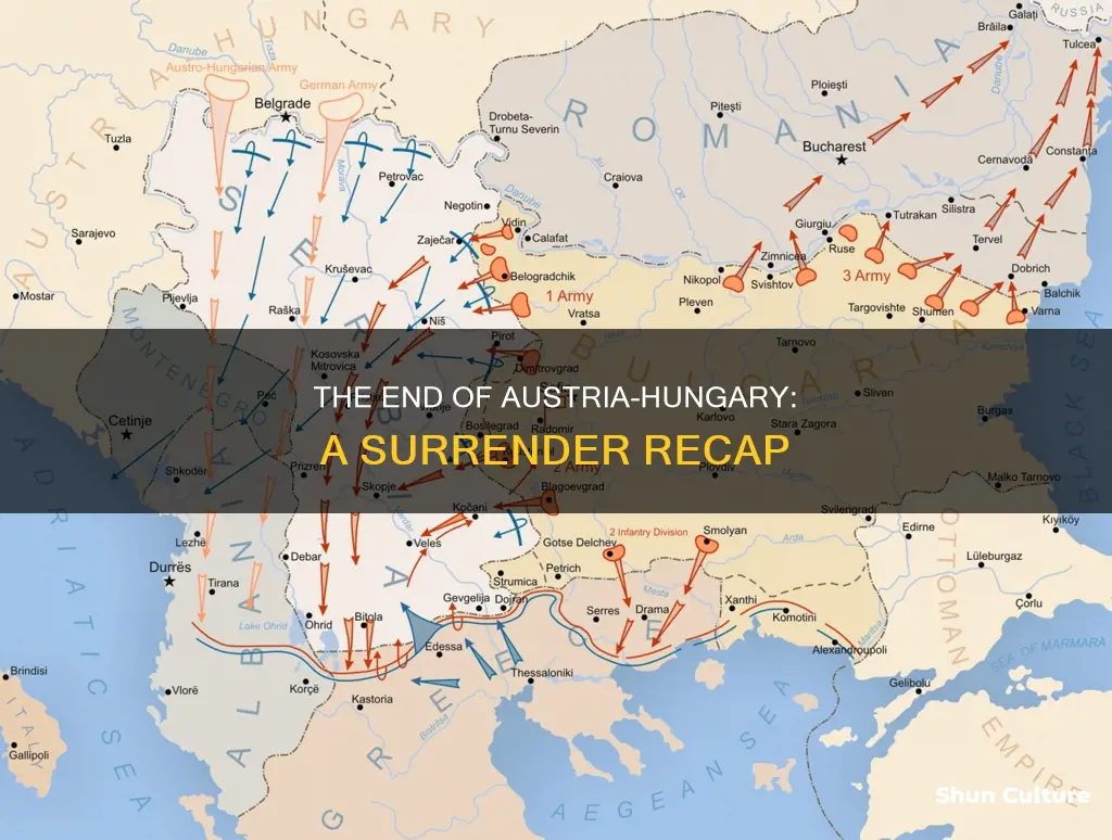 when did austria hungary surrender