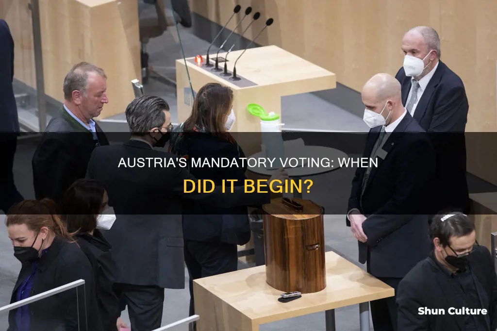 when did austria implement mandatory voting