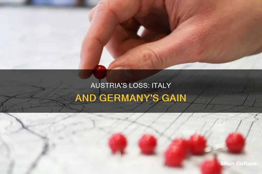 when did austria lose land to italy and germany