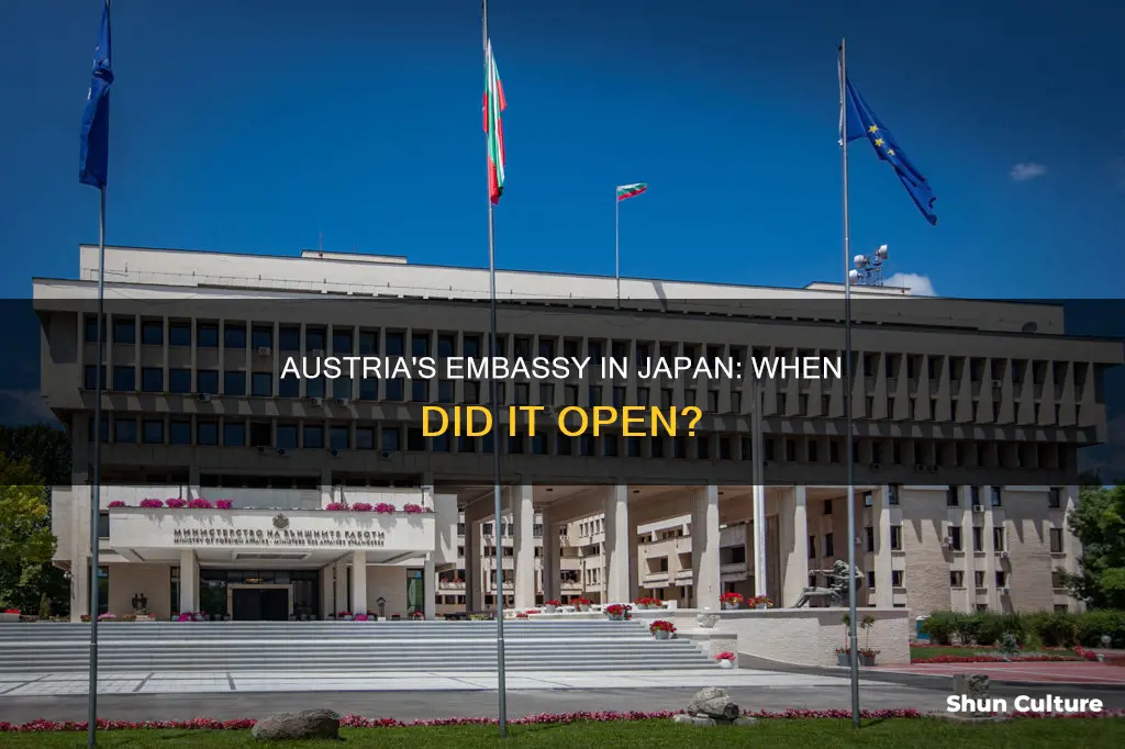 when did austria put an embassy in japan