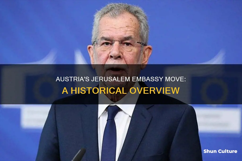 when did austria put an embassy in jerusalem