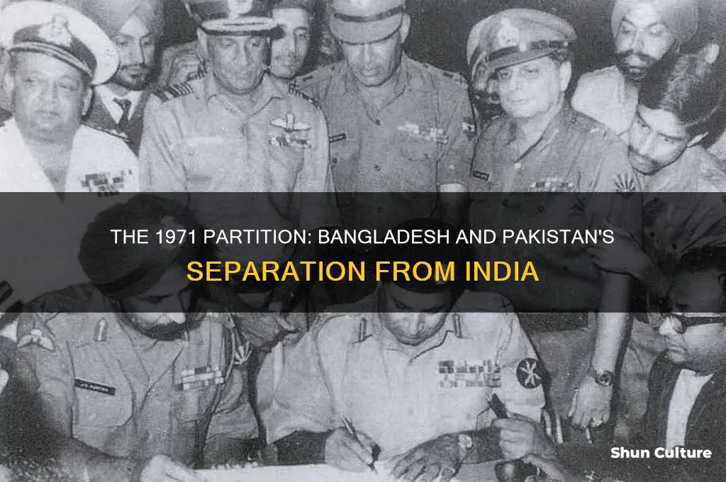 when did bangladesh and pakistan split from india