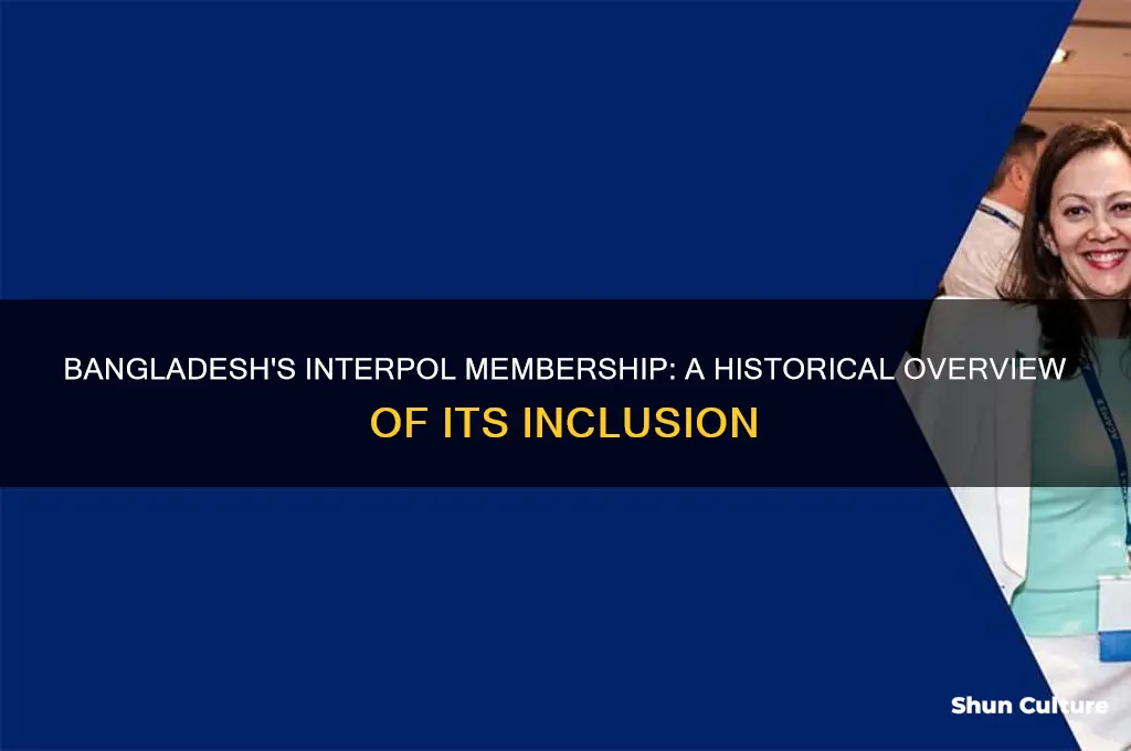 when did bangladesh become a member of interpol