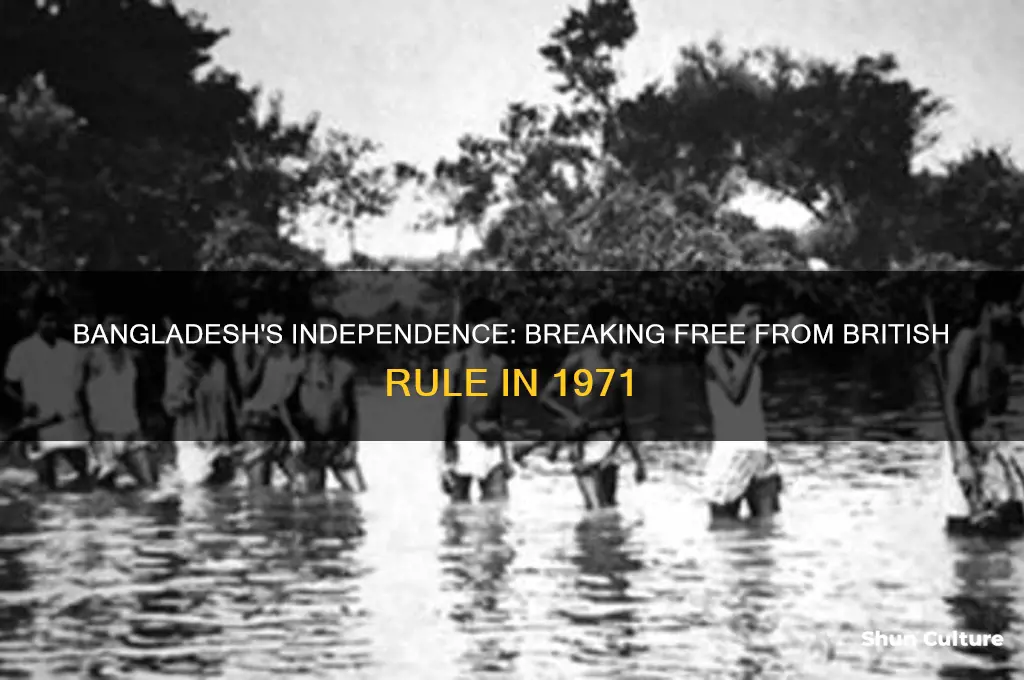 when did bangladesh gain independence from britain