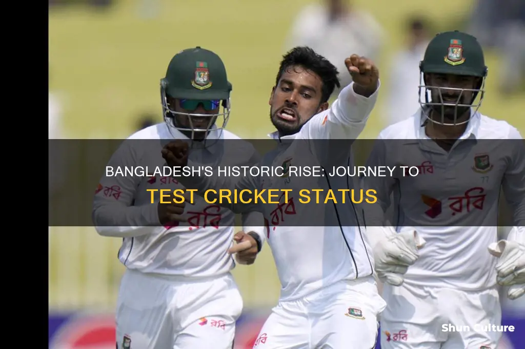 when did bangladesh get status as a test playing country
