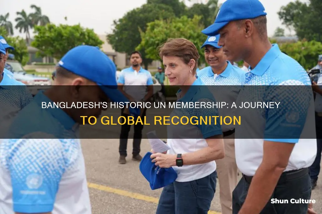 when did bangladesh get the membership of un