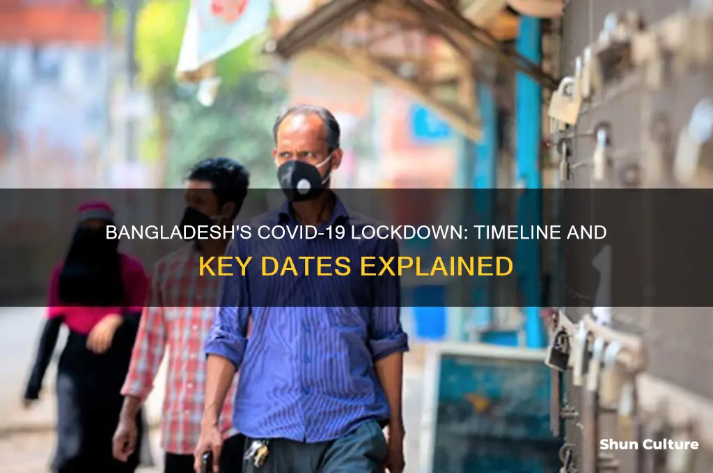 when did bangladesh go into lockdown