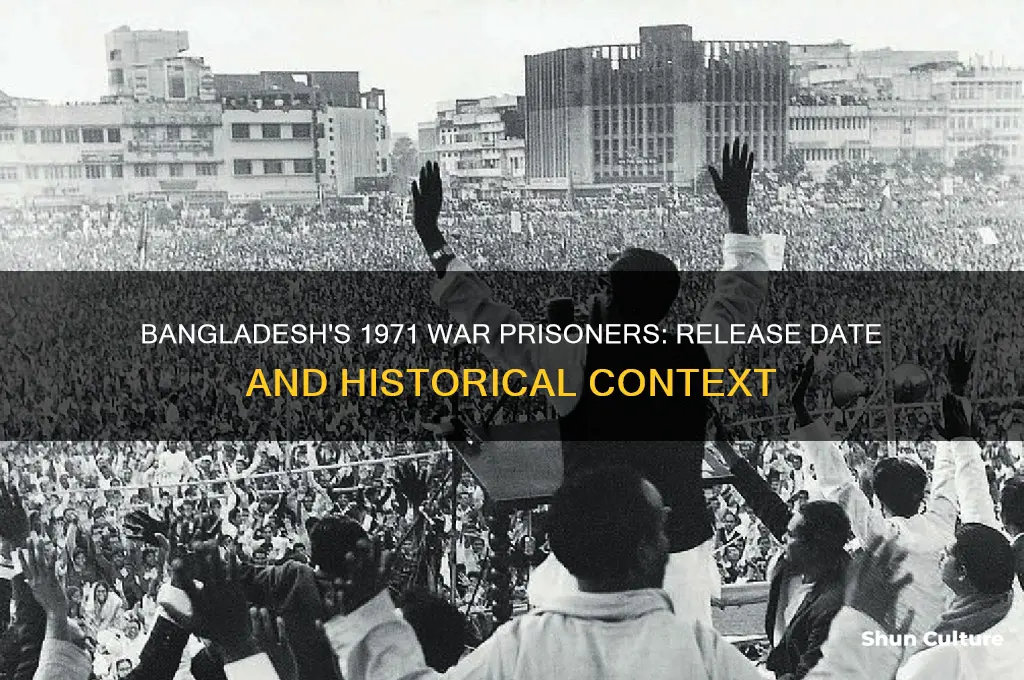 when did bangladesh release prisoners of 1971 war