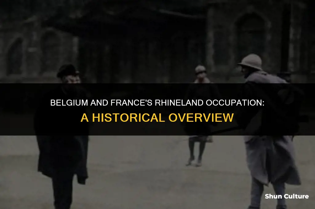 when did belgium and france occupy rhineland