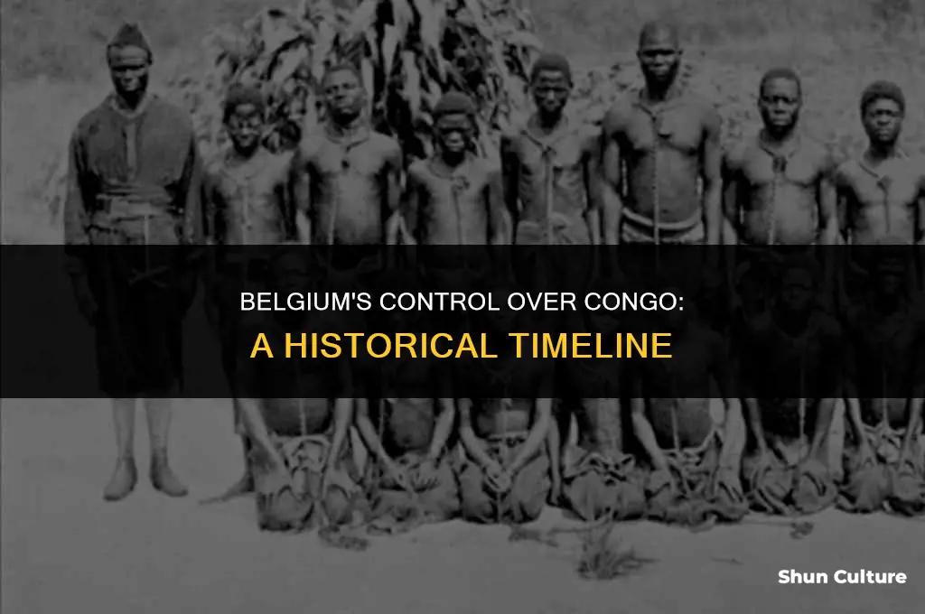 when did belgium control congo