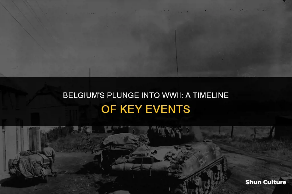 when did belgium enter ww2