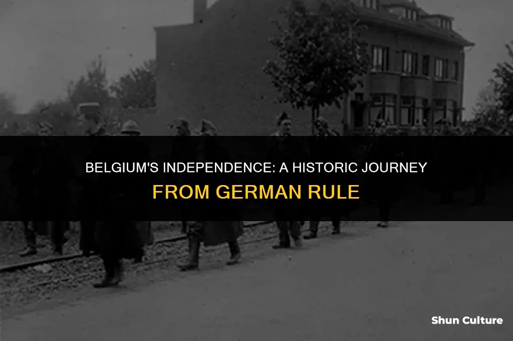 when did belgium gain independence from germany