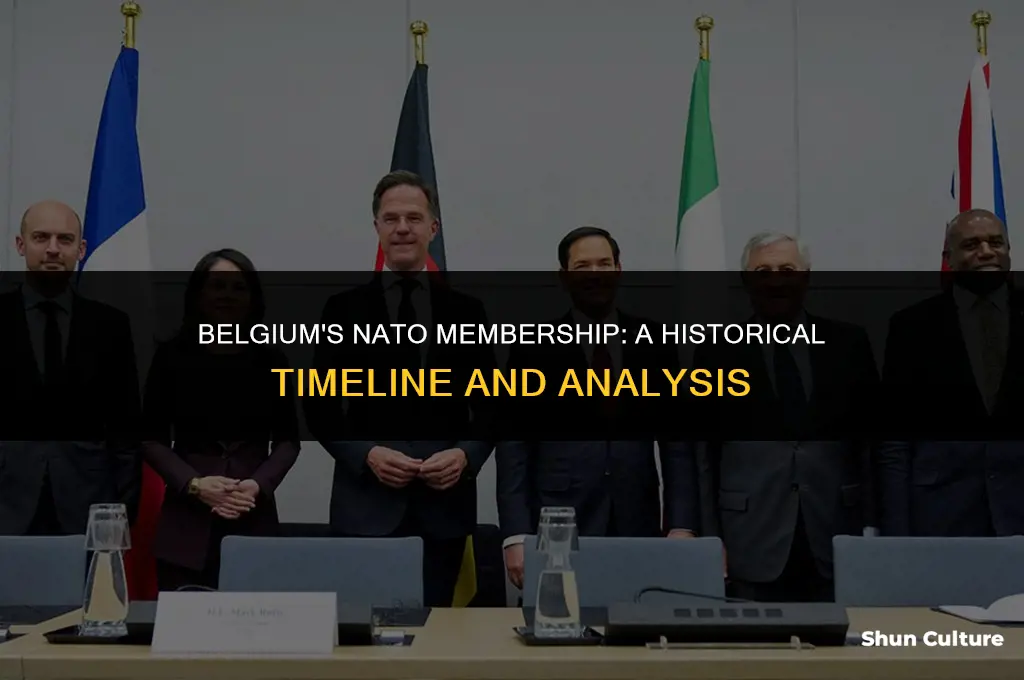 when did belgium join nato