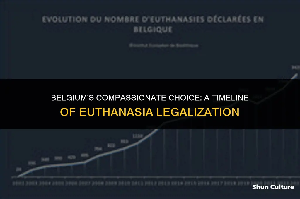 when did belgium leagalize euthansia