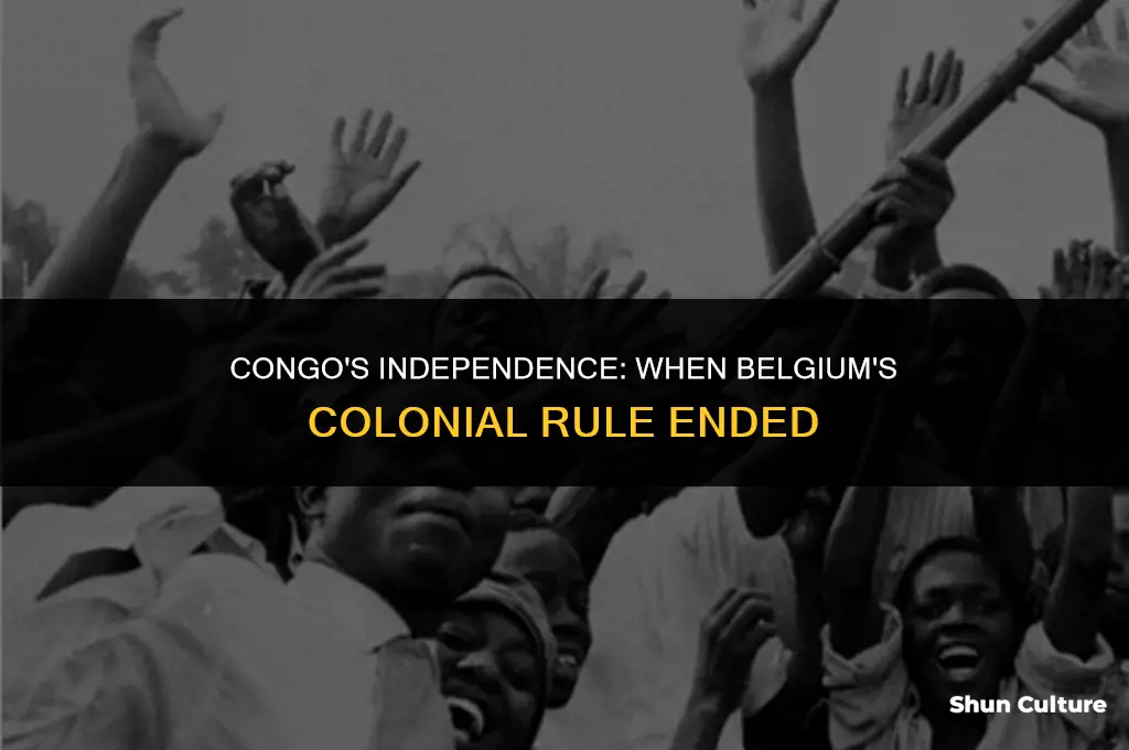 when did belgium leave congo