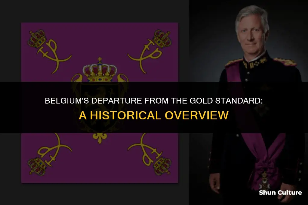when did belgium leave the gold standard