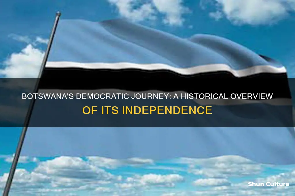 when did botswana became a democratic country