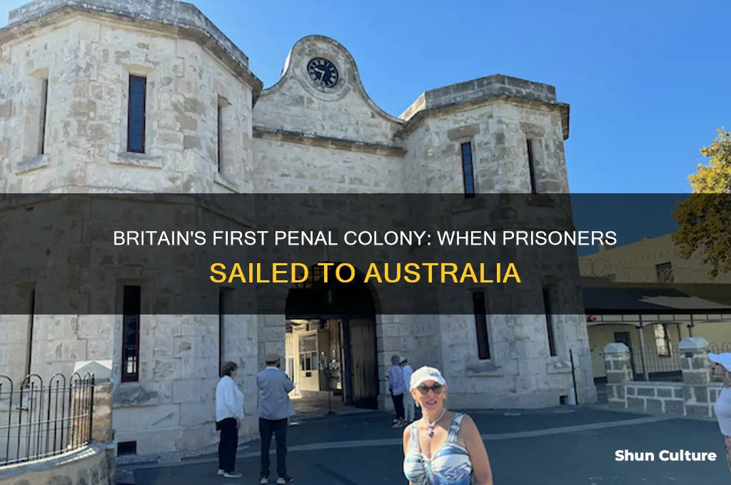 when did britain first sent prisoners to australia