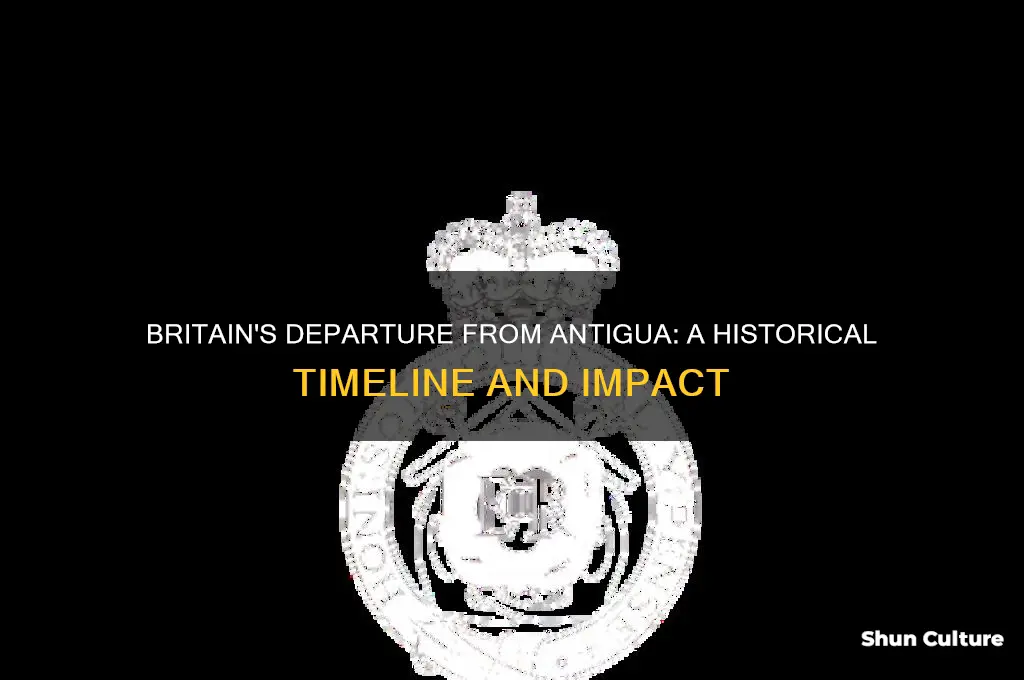 when did britain leave antigua