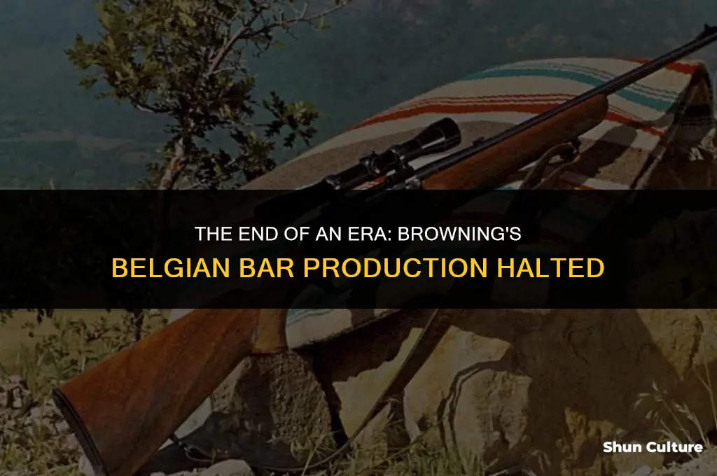 when did browning stop making bar in belgium