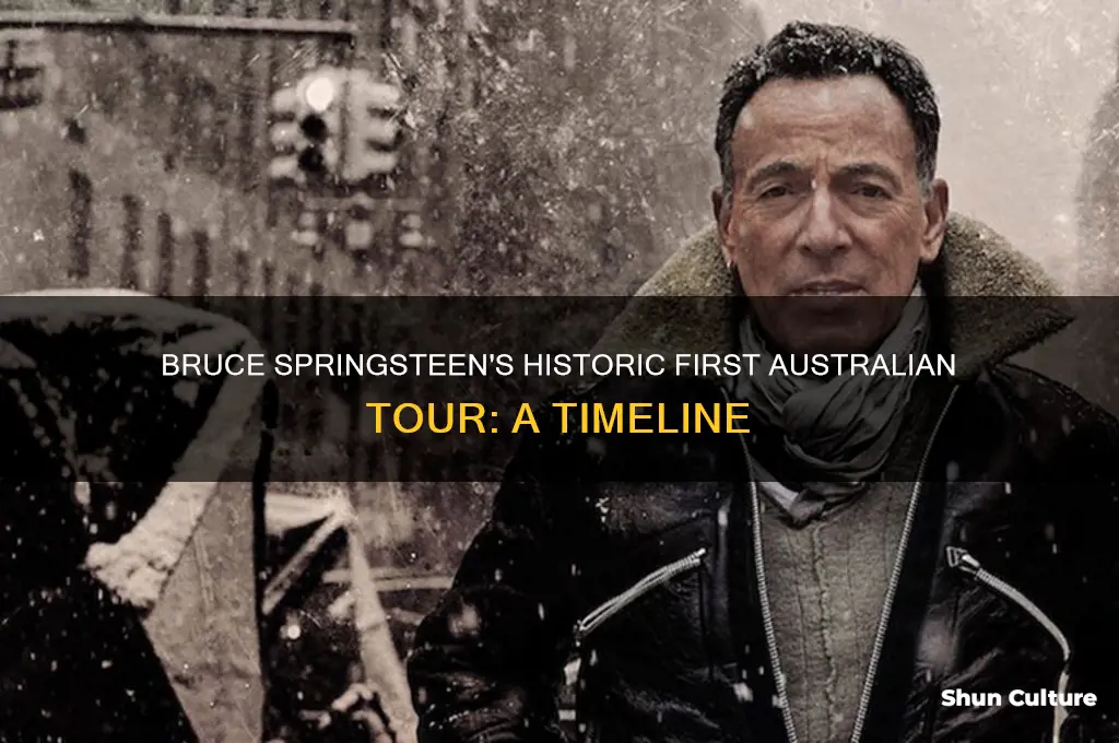 when did bruce springsteen first tour australia