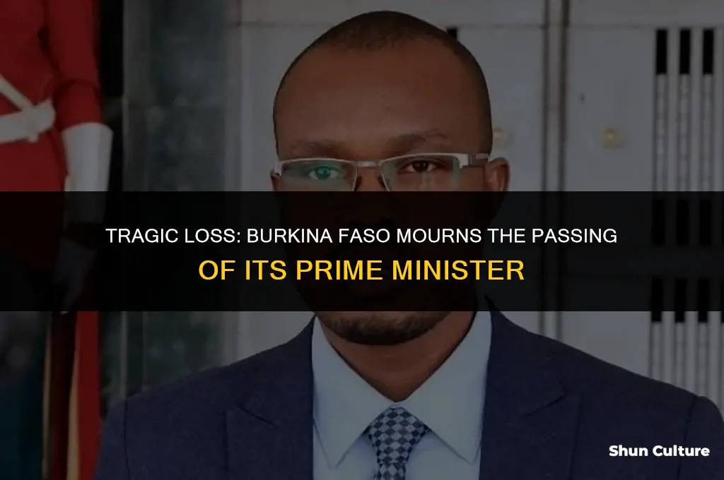 when did burkina faso prime minister dies