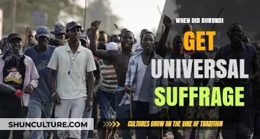 Burundi's Journey to Universal Suffrage: A Historical Overview
