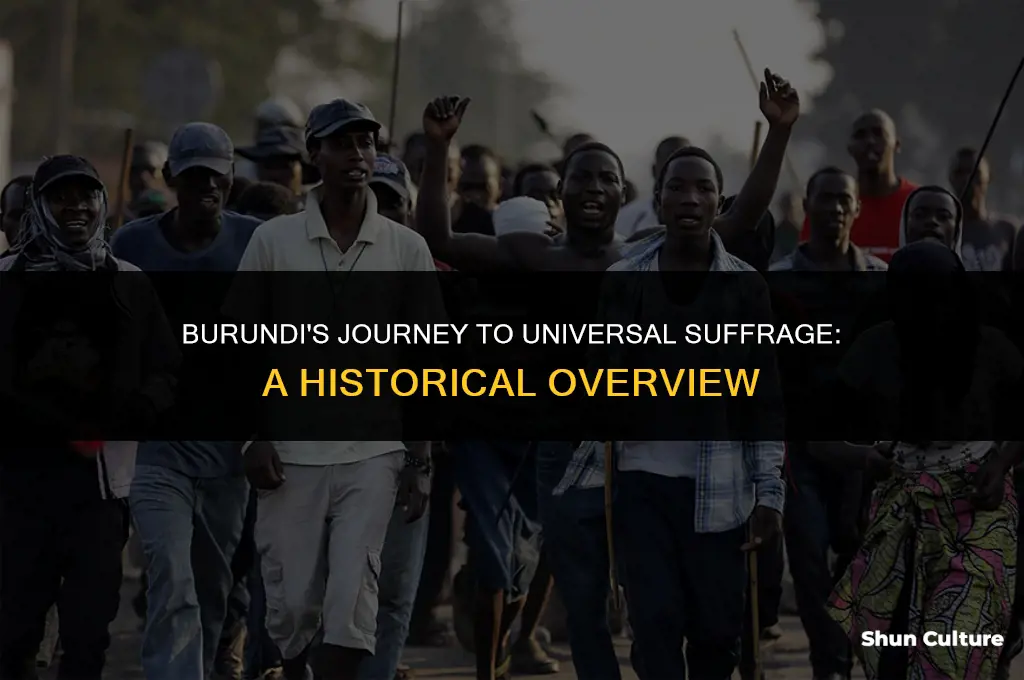 when did burundi get universal suffrage