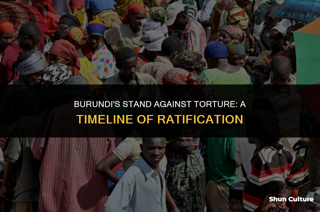 when did burundi ratify convention against torture