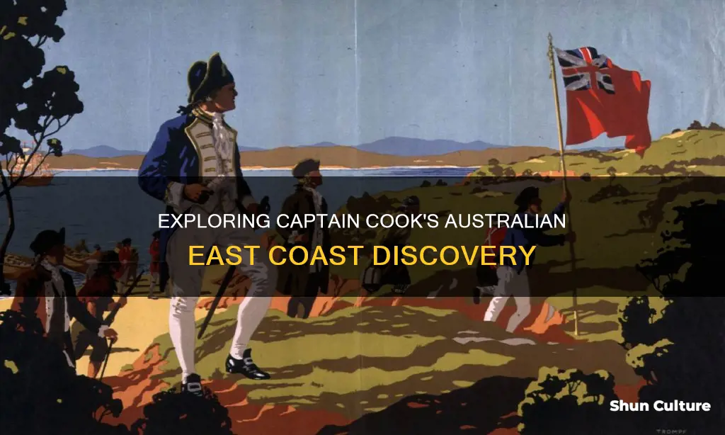 when did captain cook find the east coast of australia