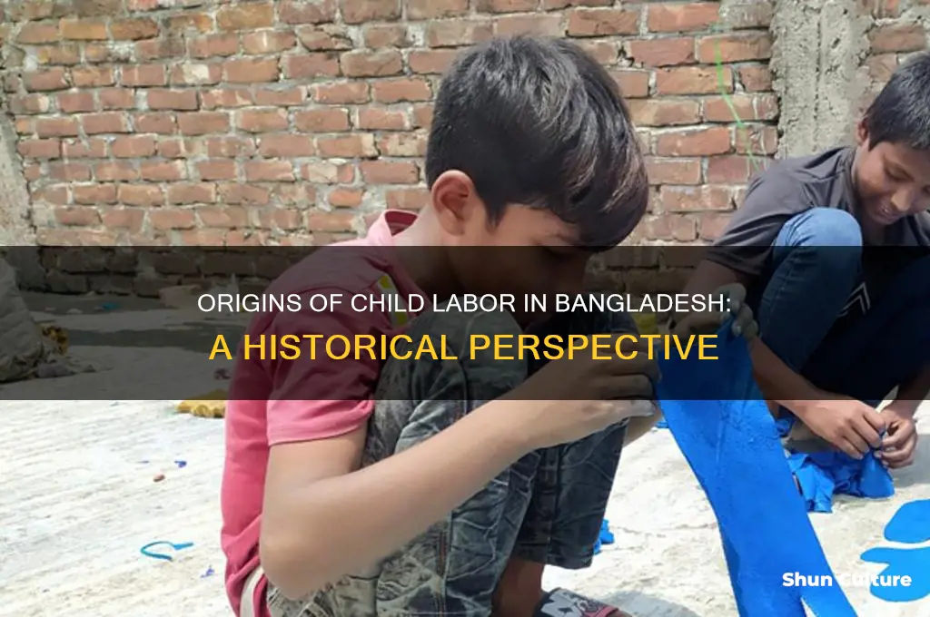 when did child labor start in bangladesh