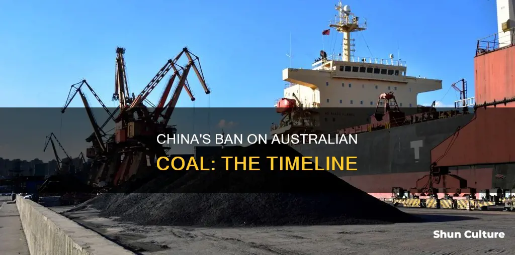 when did china ban australian coal