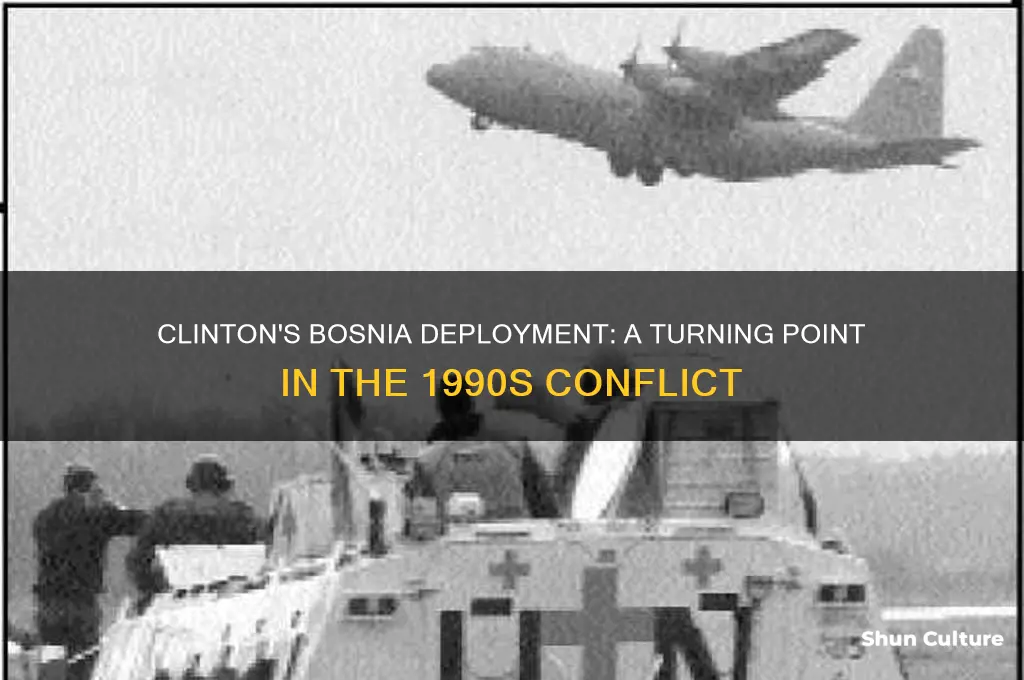 when did clinton sends troops to bosnia