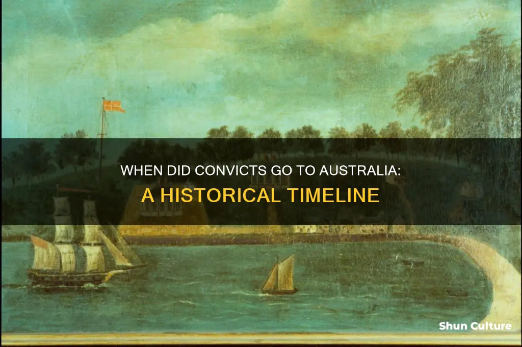 when did convicts go to australia