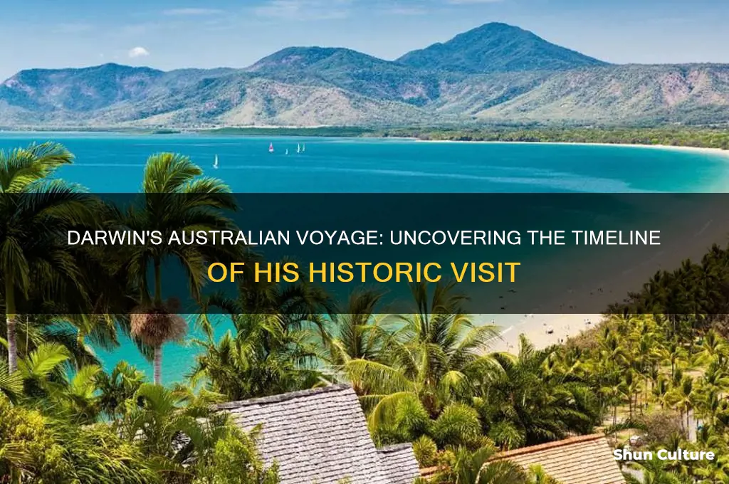 when did darwin go to australia