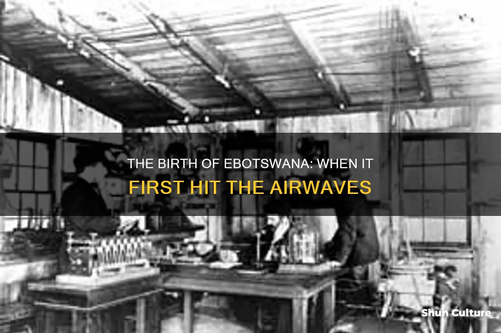 when did e botswana first hit the airwaves