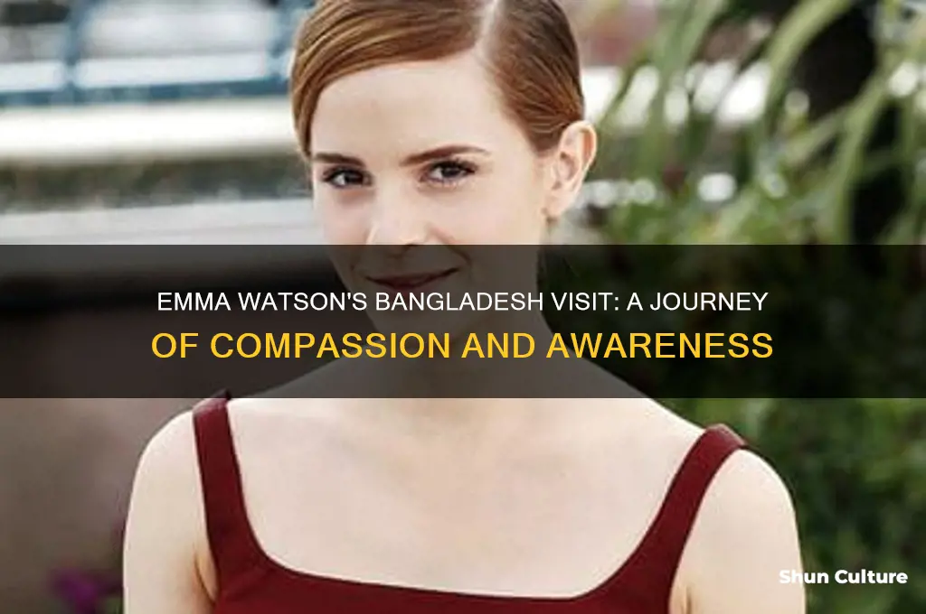 when did emma watson visits bangladesh