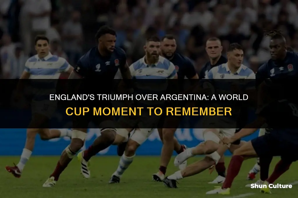 when did england beat argentina in the world cup