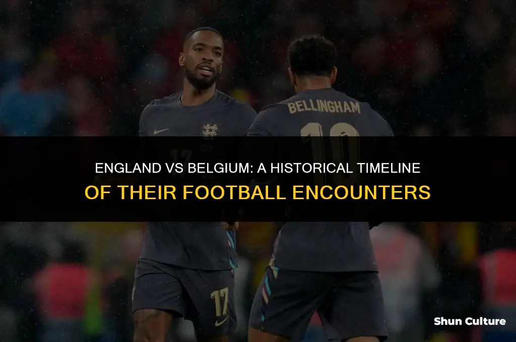 when did england play belgium