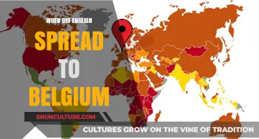 The Historical Journey of English in Belgium: A Timeline