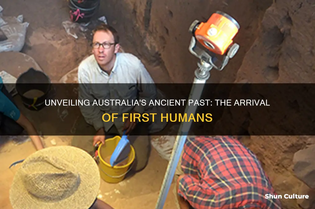 when did first humans arrive in australia