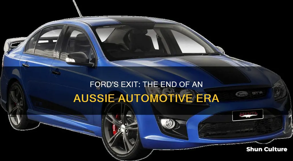 when did ford stop making cars in australia