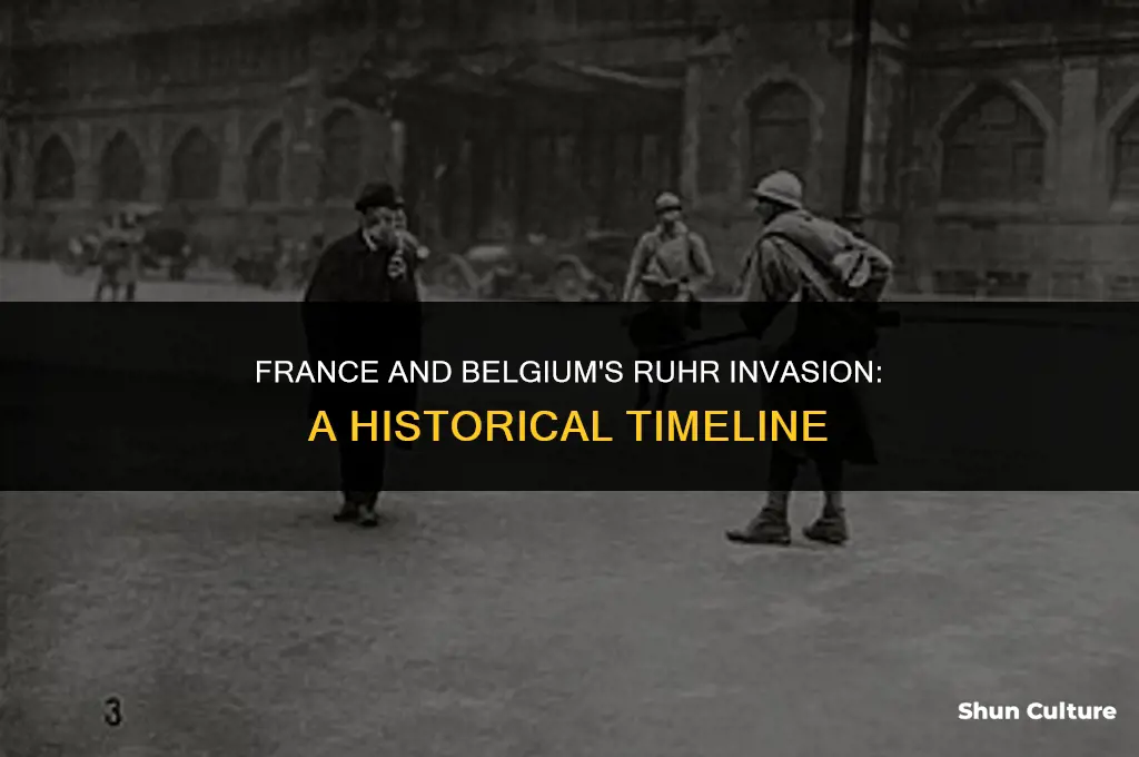 when did france and belgium invade the ruhr