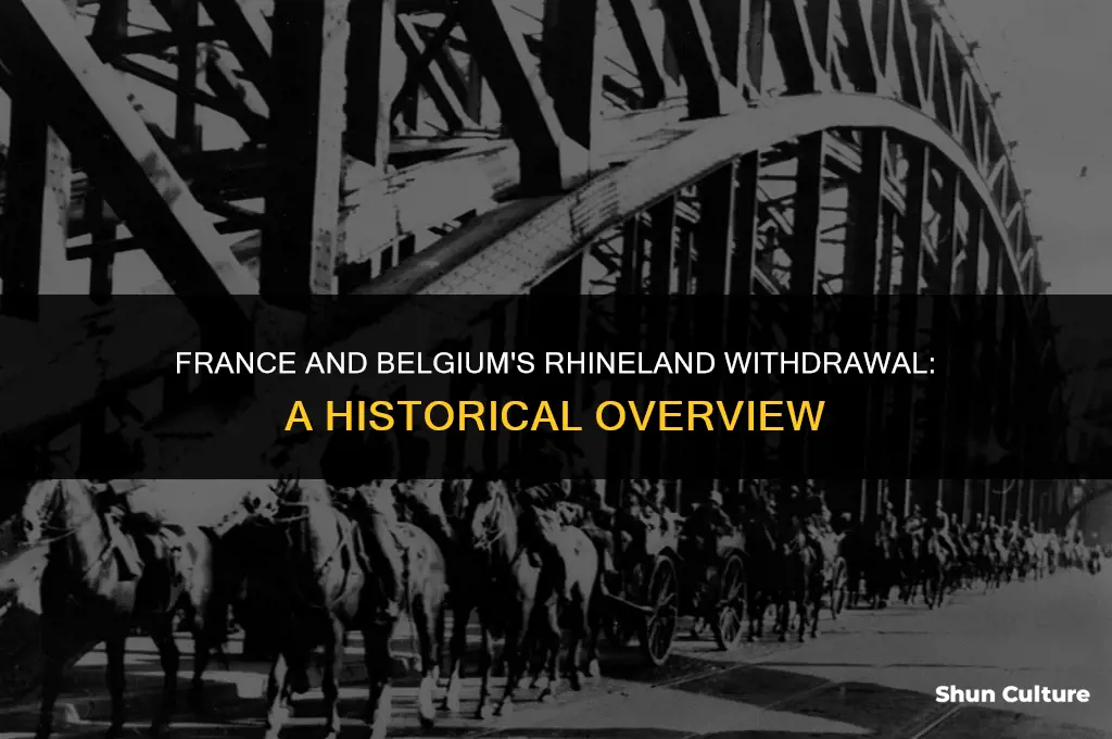 when did france and belgium leave the rhineland