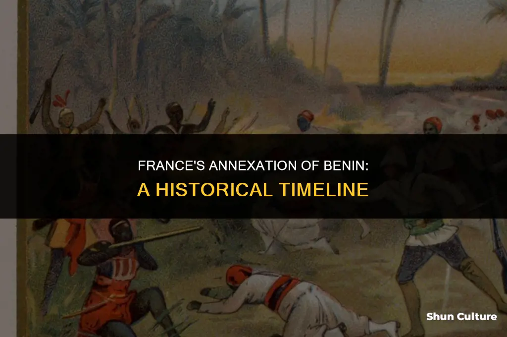when did france take over benin