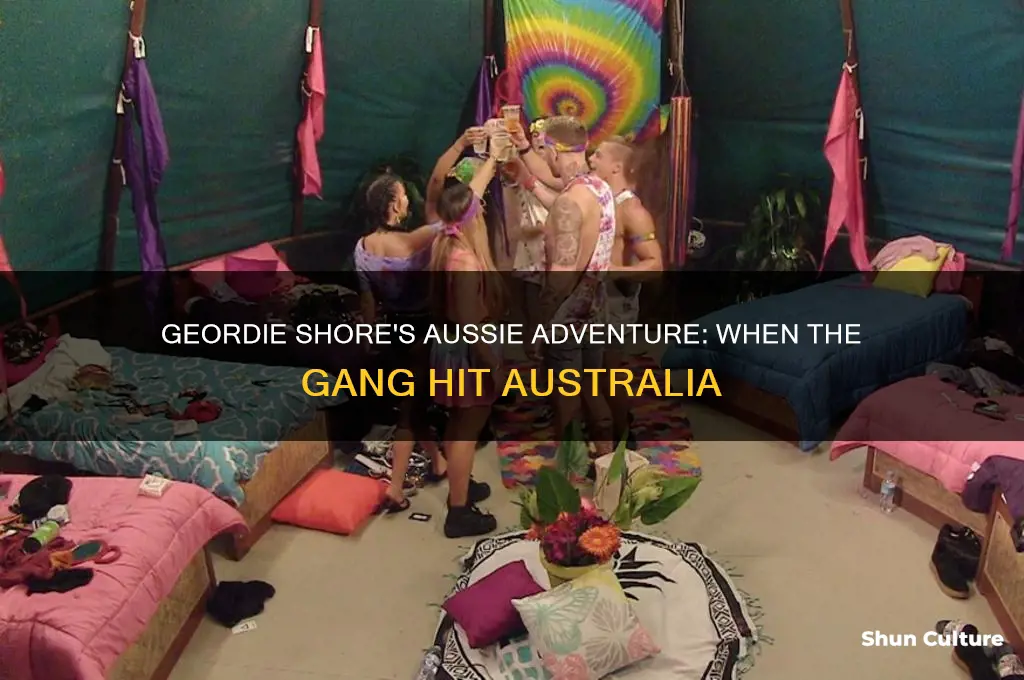 when did geordie shore go to australia