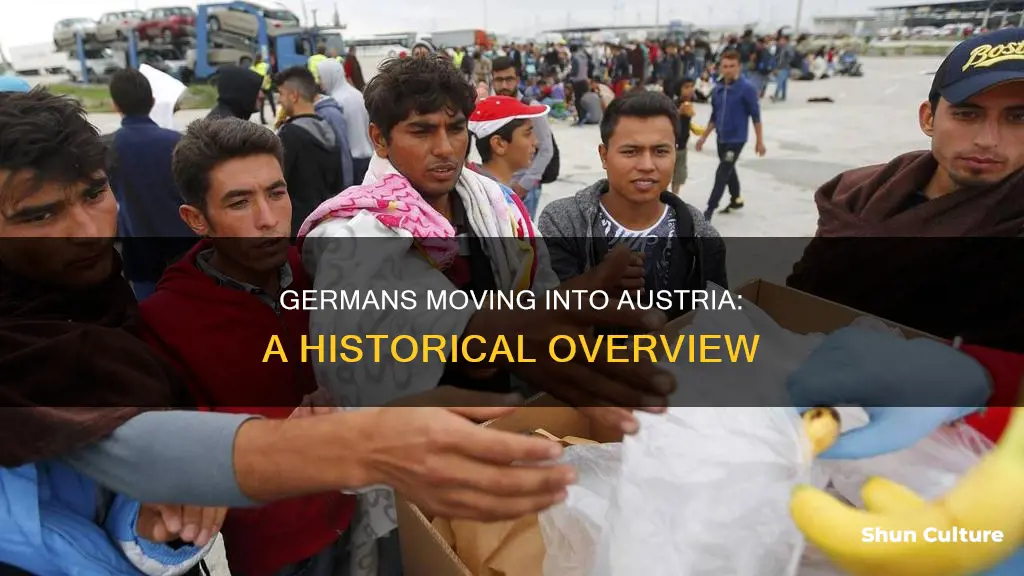 when did germans move into austria