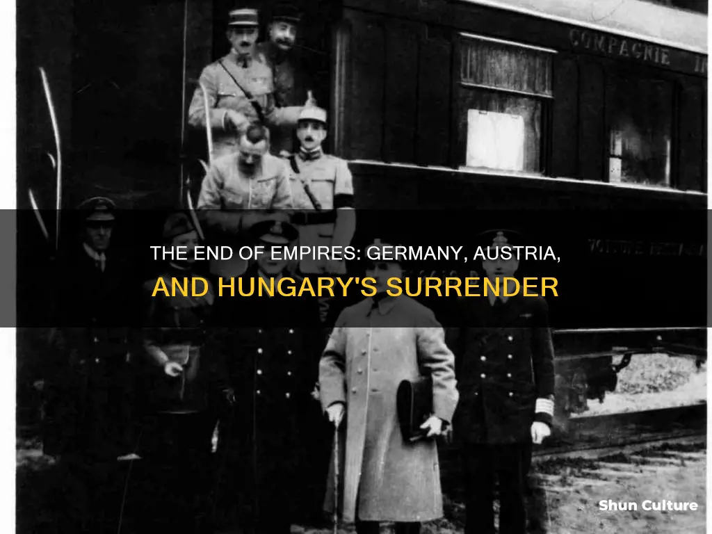 when did germany and austria hungry surrender