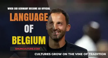 The Evolution of Language in Belgium: When German Became Official
