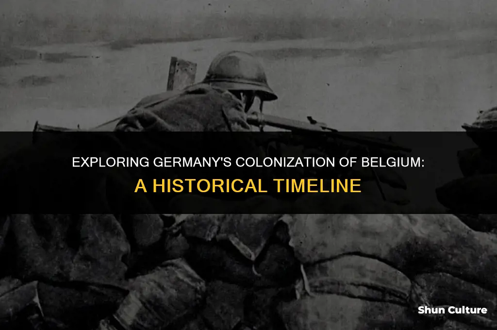 when did germany colonize belgium